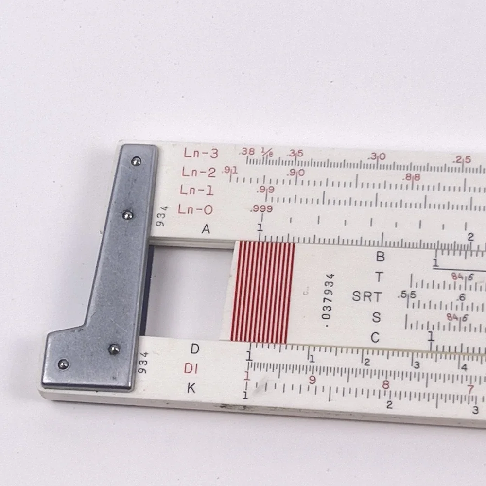 Vintage 1961 Kueffel & Esser 68-1100 Deci-Lon 10 Slide Rule & Leather Case